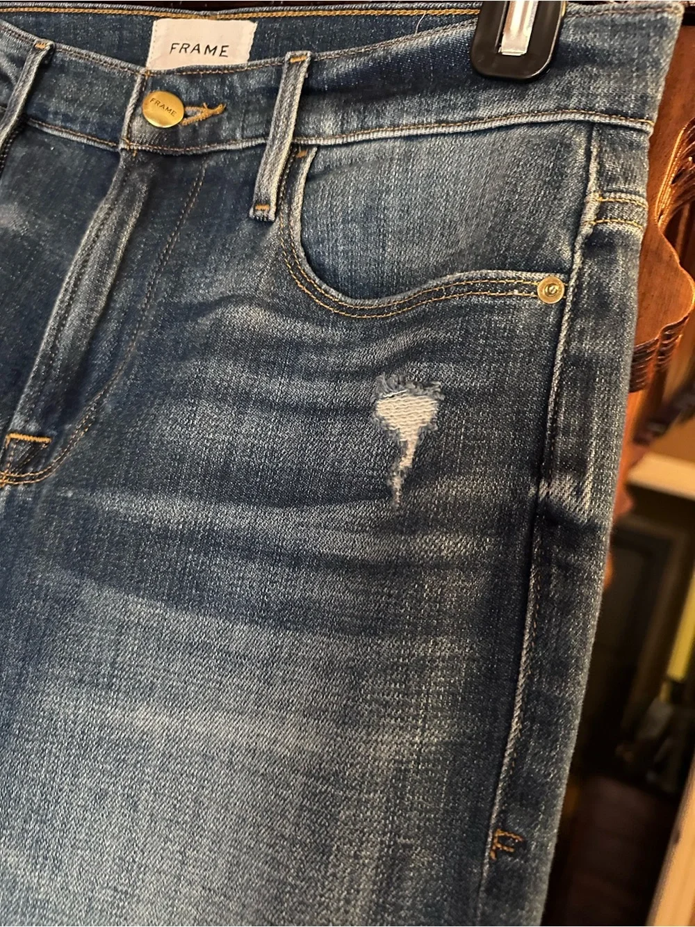 Frame Denim Le Nouveau Cropped Straight Jeans - Picture 5 of 7
